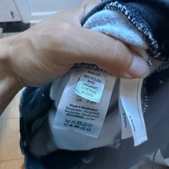 Lindex Girl’s Organic Cotton Fantasy Outer Space Hoodie - Picture 4 of 5